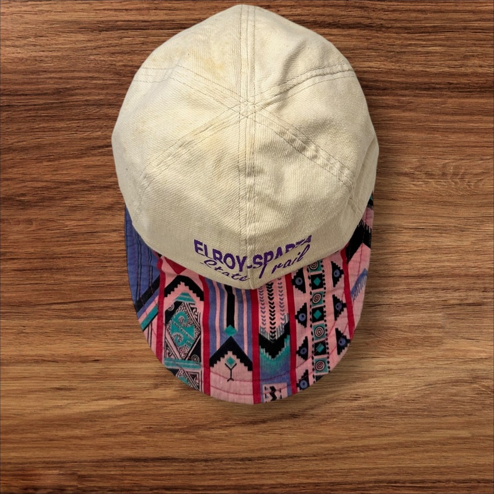 Elroy‎ Sparta State Trail Hat Aztec Print Cap Novelty Souvenir vintage - Picture 4 of 6